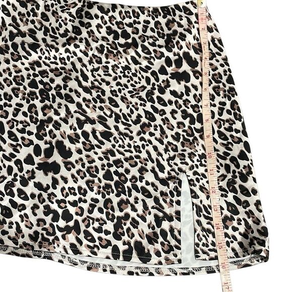Princess Polly yates satin leopard mini skirt 4 - Picture 9 of 10